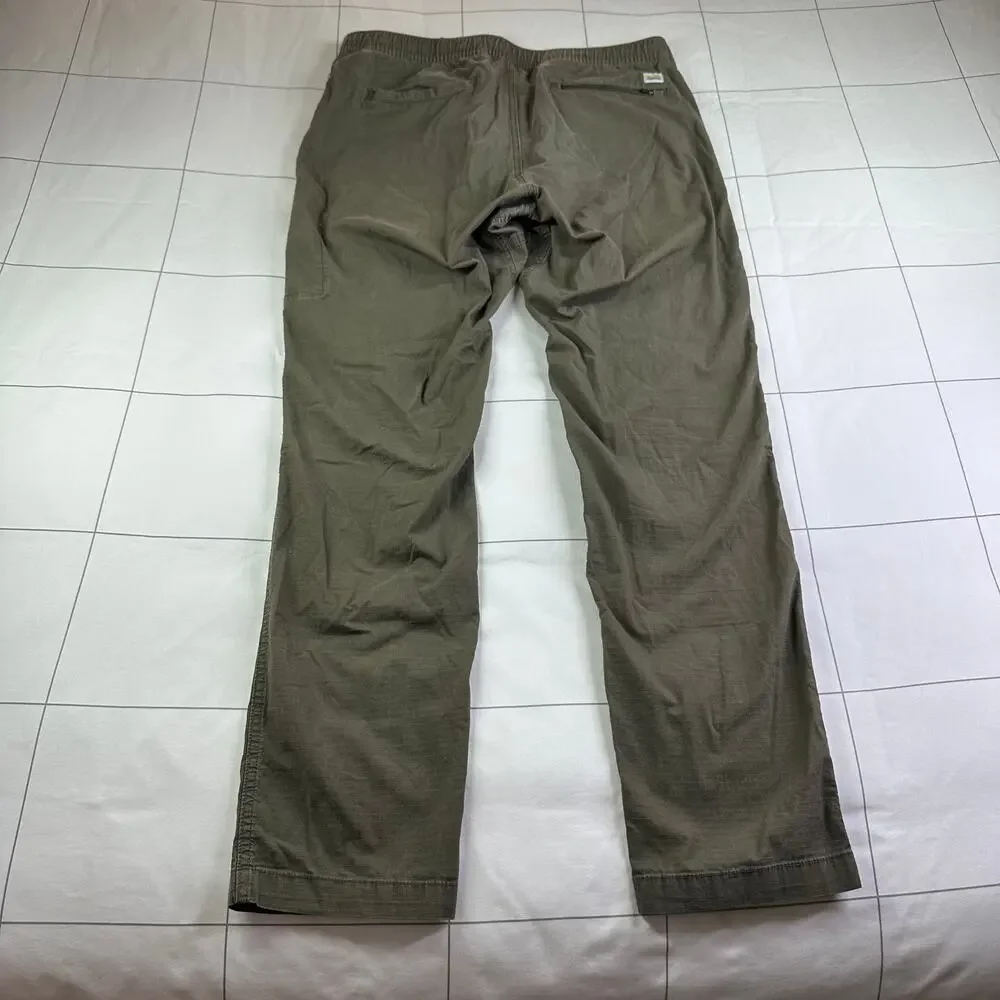 Vuori Olive Green Ripstop Drawstring Pants